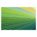 Fotografie Green Paper Pages Stack Radial Gradient, MirageC, (40 x 26.7 cm)