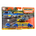 Mattel matchbox™ přeprava ford c900 cabover & mbx gravel trailer