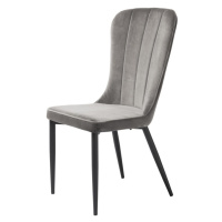 Furniria Designová židle Kendall šedý samet