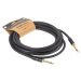 Cascha Professional Line Guitar Cable, Straight, Black, 6 m