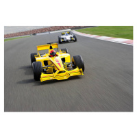 Fotografie Two open-wheel single-seater racing car Racecars, David Madison, 40 × 26.7 cm