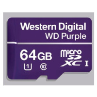 WD MicroSDXC karta 64GB Purple WDD064G1P0C Class 10, 16 TBW