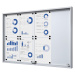 eurokraft pro Informační skříňka s posuvnými dveřmi, vnější š x v x h 906 x 640 x 50 mm, kovová 