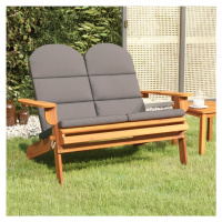 vidaXL Zahradní lavice Adirondack s poduškami 126 cm masivní akácie