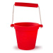 Bigjigs Toys Plážový kbelík červený