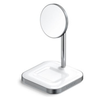 Satechi Aluminium 2-in-1 Magnetic Wireless Charging Stand White