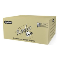 MONPERI Bamboo Pleny jednorázové eko M (5-9 kg) 168 ks - Mega Pack