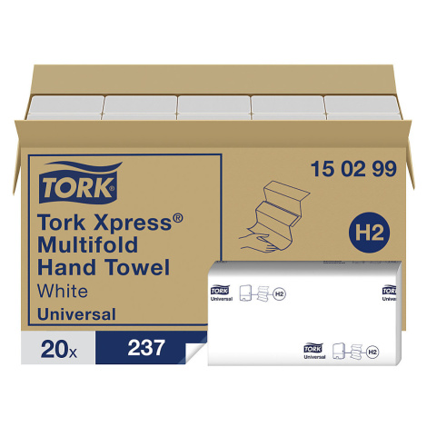 TORK Skládané ručníky Tork Xpress®, skládání Multifold, bílá, bal.j. 4740 ručníků