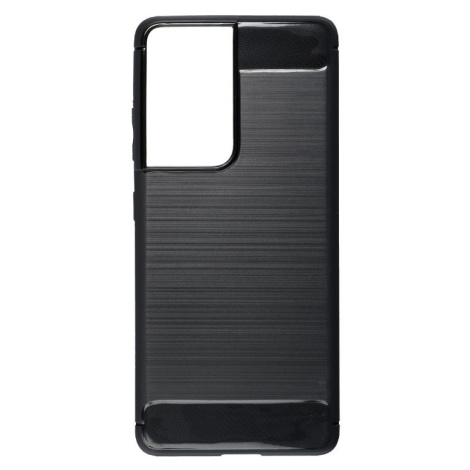 Pouzdro silikon Samsung G998 Galaxy S21 Ultra Forcell Carbon s výztuhou černé