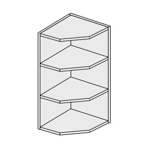 ArtExt Kuchyňská skříňka horní ukončovací ESSEN | W7 30 Barva korpusu: Bílá