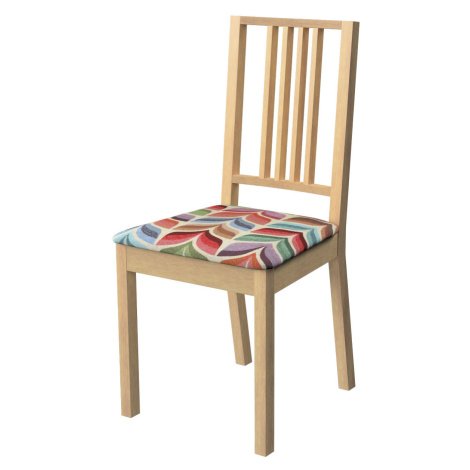 Dekoria Potah na sedák židle Börje, růžová a modrá, potah sedák židle Börje, Intenso Premium, 14