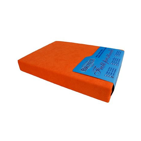 Brotex Froté prostěradlo 180 × 200 cm, oranžové