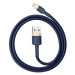 Kabel USB Lightning Baseus Cafule 2,4A 1m (zlatý a tmavě modrý)