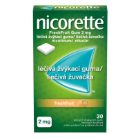 NICORETTE FRESHFRUIT GUM 2MG léčivé žvýkačky 30