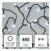 EMOS LED vánoční cherry řetěz – kuličky, 48 m, venkovní i vnitřní, studená bílá, časovač D5AC05