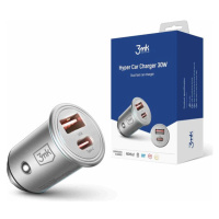 3mk Hyper Car Charger 30W nabíječka do auta, USB-A/USB-C (PD)