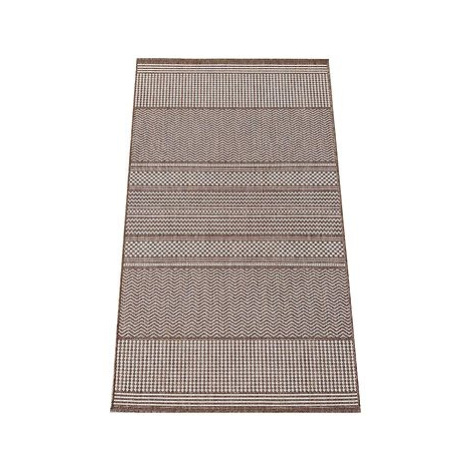 Kusový koberec Zara 12 hnědý 200 × 290 cm oboustranný