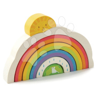 Dřevěný tunel z duhy Rainbow Tunnel Tender Leaf Toys skládačka ze 7 dílů od 18 měsíců