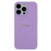 Guess PU Saffiano MagSafe kryt iPhone 15 Pro Max fialový