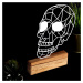 Hanah Home Kovová dekorace Skull 29 cm bílá