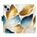 iSaprio GoldBlue Leaves pro iPhone 15 Plus