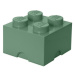 LEGO® Úložný box 25 x 25 x 18 cm - Army zelená
