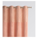 Dekorační vzorovaný velvet závěs s kroužky BLISSY pudrová růžová 140x250 cm (cena za 1 kus) MyBe
