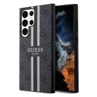 Kryt Guess Samsung Galaxy S23 Ultra black hardcase 4G Printed Stripe (GUHCS23LP4RPSK)