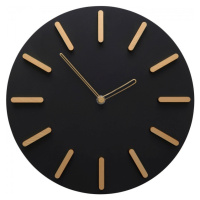 KARE Design Nástěnné hodiny Central Park černé Ø30cm