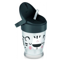 LOVI Můj hrníček se slámkou Salt&Pepper Junior 250 ml