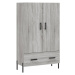 vidaXL Skříň highboard šedá sonoma 69,5 x 31 x 115 cm kompozitní dřevo