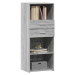 vidaXL Skříň highboard šedá sonoma 50 x 42,5 x 124 cm kompozitní dřevo