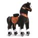 PonyCycle Mechanický jezdící kůň (na kolečkách) pro děti - černý varianta: Velikost 4