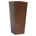 Plust - Designový květináč KIAM gloss pot, 30 x 30 cm - hnědý