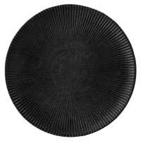 Černý talíř z kameniny Bloomingville Neri, ø 23 cm