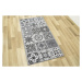 Protiskluzový koberec / běhoun Patchwork šedý