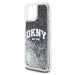 Zadní kryt DKNY Liquid Glitter Arch Logo pro Apple iPhone 15, černá