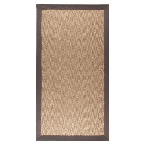 Hnědo-šedý jutový koberec Flair Rugs Herringbone, 80 x 150 cm