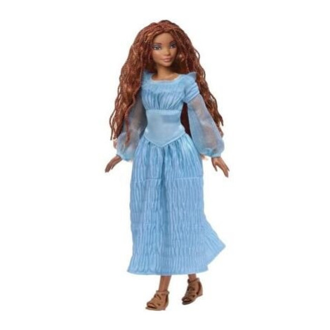 Disney Malá mořská víla Ariel na souši v modrých šatech Mattel