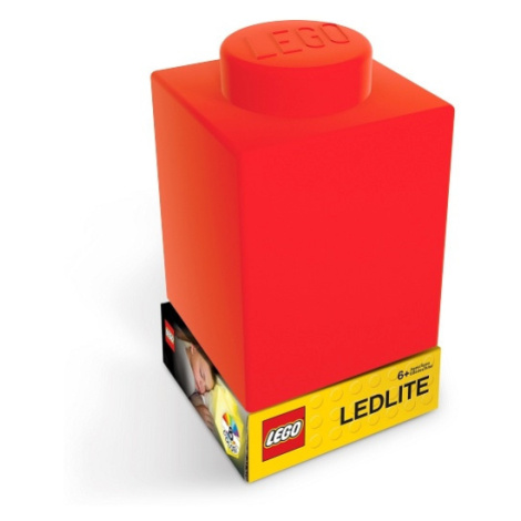 LEGO LED LITE - Classic Silikonová kostka noční světlo -  červená