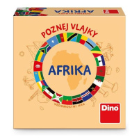 Dino Poznej vlajky Afrika cestovní hra