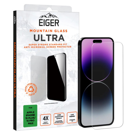 Ochranné sklo Eiger Mountain Glass Ultra Screen Protector 2.5D for Apple iPhone 15 Plus / 15 Pro Eiger Glass