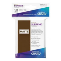 50 Ultimate Guard Supreme UX Matte Sleeves (Brown)