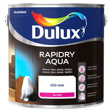 Dulux Univerzální barva Rapidry Aqua bílý lesklý 2,5 l