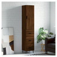 vidaXL Skříň highboard hnědý dub 34,5 x 34 x 180 cm kompozitní dřevo