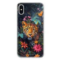 iSaprio Flower Jaguar - iPhone X