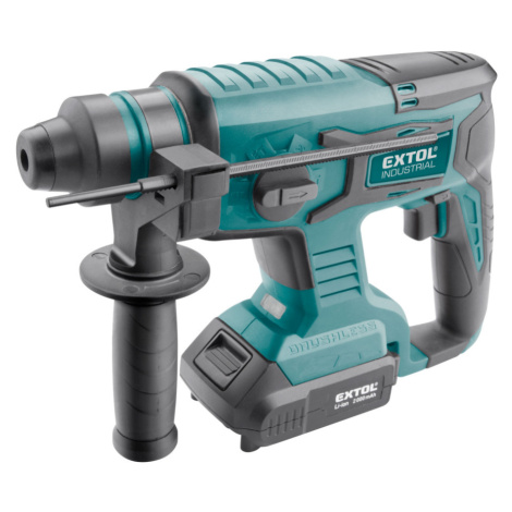 kladivo vrtací aku SHARE20V, 1,7J, SDS plus, BRUSHLESS, 20V Li-ion, 2Ah Extol Premium