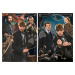 Puzzle Fantastic Beasts Educa 2 x 500 dílků a Fix lepidlo