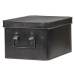Černý kovový úložný box LABEL51 Media, šířka 27 cm