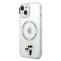 Pouzdro Karl Lagerfeld MagSafe Kompatibilní IML Karl and Choupette NFT iPhone 14 čiré